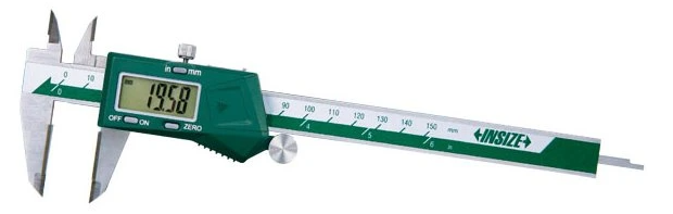 Digitálne posuvné meradlo 0-150 mm, čeľuste z tvrdokovu, Insize