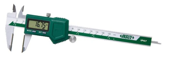 Digitálne posuvné meradlo 0-150 mm, čeľuste z tvrdokovu, Insize