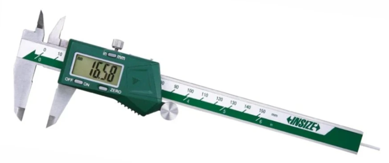 Digitálne posuvné meradlo 0-150 mm s guľatým hĺbkomerom, Insize