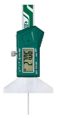 Digitálny mini hĺbkomer 0-100 mm s kruhovým dotykom, Insize