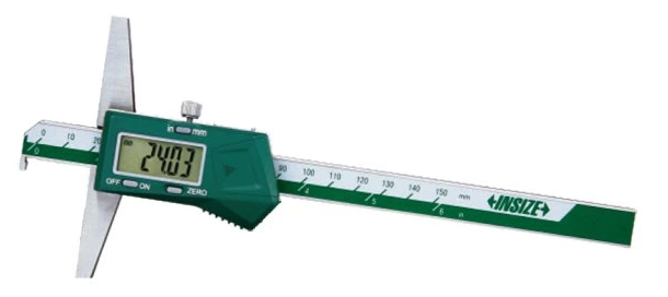 Digitálny hĺbkomer 0-1000 mm s hákom, Insize