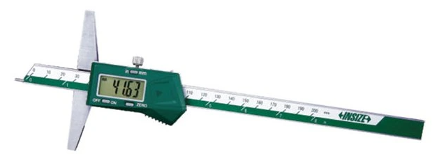 Digitálny hĺbkomer 0-200 mm s predným dotykom, Insize