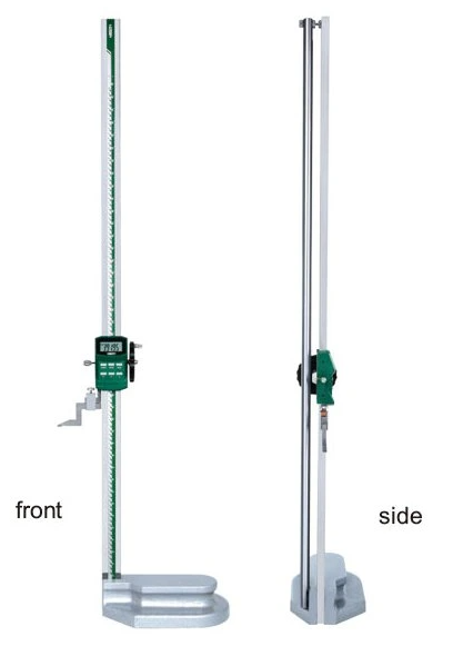 Digitálny výškomer 0-1000 mm s posuvným kolieskom, Insize