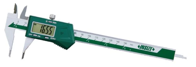 Digitálne posuvné meradlo 0-150 mm, so zúženými dotykmi, Insize
