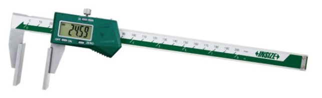 Digitálne posuvné meradlo 0-200 mm s veľkými meracími plochami, Insize