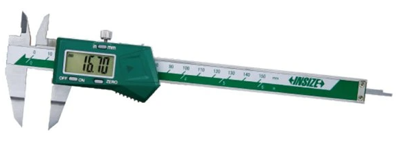 Digitálne posuvné meradlo 0-200 mm, s nožovými dotykmi, Insize