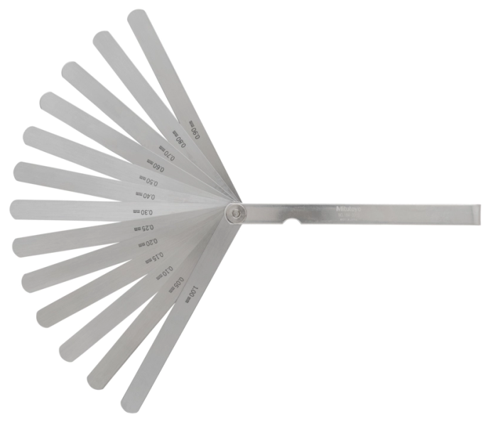 Špáromer 0,05-1 mm, 13 listov, dĺžka 150 mm, Mitutoyo