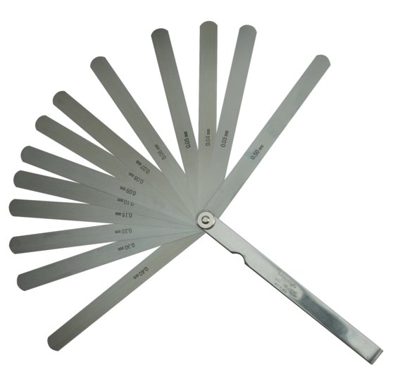 Špáromer 0,03-0,5 mm, 13 listov, dĺžka 150 mm, Mitutoyo
