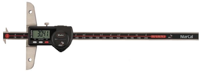Digitálny hĺbkomer 0-200 mm s dorazmi 30 EWRi-D, Mahr