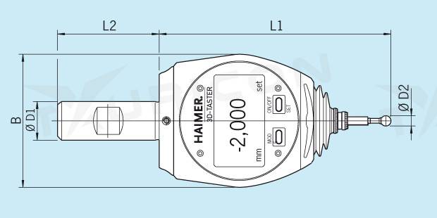 Univerzálny 3D Taster digitálny, Haimer