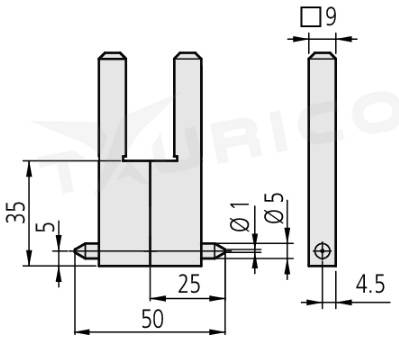 Digitálne meradlo 0-2000 mm s uhlíkovými vláknami IP66, s vymeniteľnými dotykmi, Mitutoyo