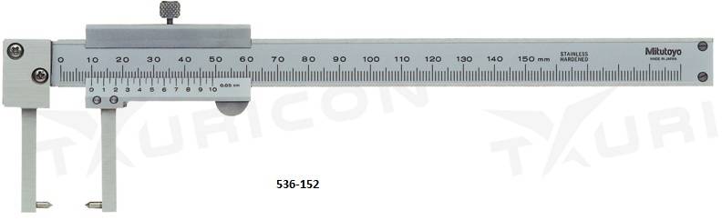 Digitálne posuvné meradlo 0-150 mm IP67, pre meranie v drážkach, Mitutoyo
