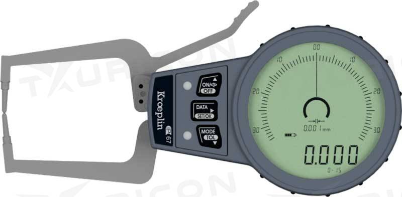 Digitálne meradlo na meranie vonkajších rozmerov 0-15 mm, Kroeplin