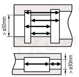 Analógové posuvné meradlo 0-200 mm, s čeľusťou s háčikom, Mitutoyo
