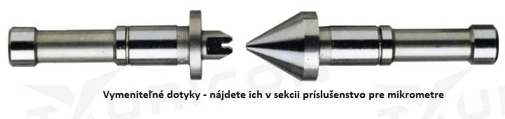 Digitálny mikrometer 25-50 mm IP65 na meranie závitov s vymeniteľnými dotykmi, Mitutoyo