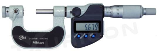 Digitálny mikrometer 25-50 mm IP65 na meranie závitov s vymeniteľnými dotykmi, Mitutoyo