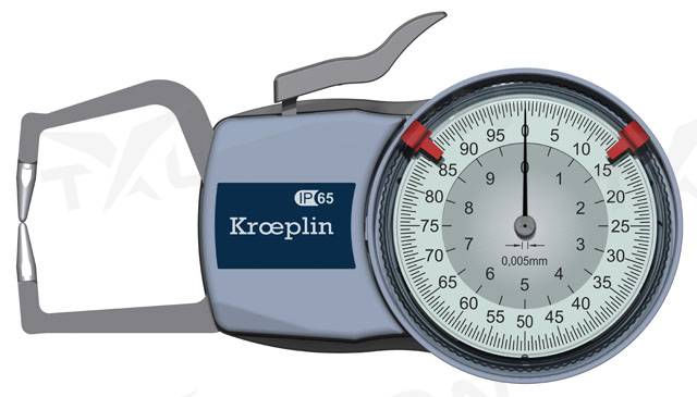 Meradlo na meranie vonkajších rozmerov 0-10 mm, Kroeplin