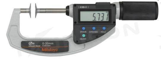 Digitálny mikrometer 0-30 mm QuickMike IP65 s tanierikovými dotykmi, Mitutoyo
