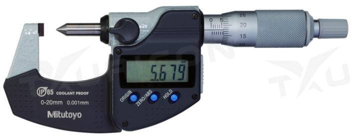 Digitálny mikrometer 0-15 mm QuickMike IP65 na meranie výšky krimpu, Mitutoyo
