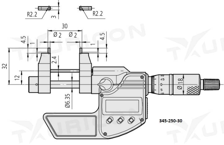 Digitálny mikrometer 5-30 mm pre meranie vnútorných rozmerov, Mitutoyo