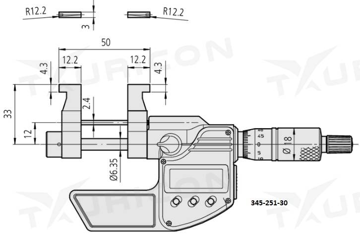 Digitálny mikrometer 5-30 mm pre meranie vnútorných rozmerov, Mitutoyo