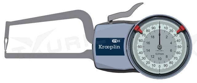 Meradlo na meranie vonkajších rozmerov 0-20 mm, Kroeplin