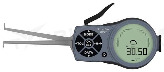 Digitálne meradlo na meranie vnútorných rozmerov 10-30 mm, Kroeplin