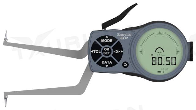 Digitálne meradlo na meranie vnútorných rozmerov 60-80 mm, Kroeplin