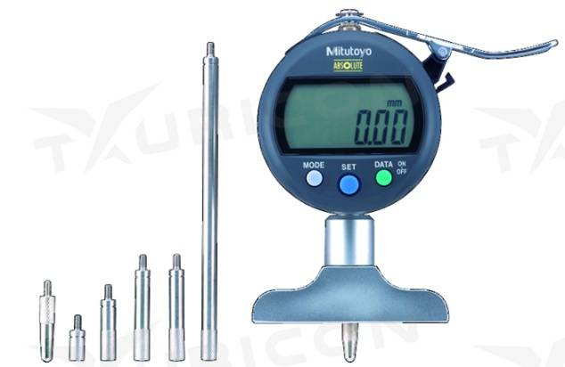 Digitálny hĺbkomer s odchýlkomerom 0-200 mm, Mitutoyo