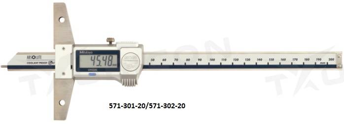 Digitálny hĺbkomer 0-150 mm s nosom IP67, Mitutoyo