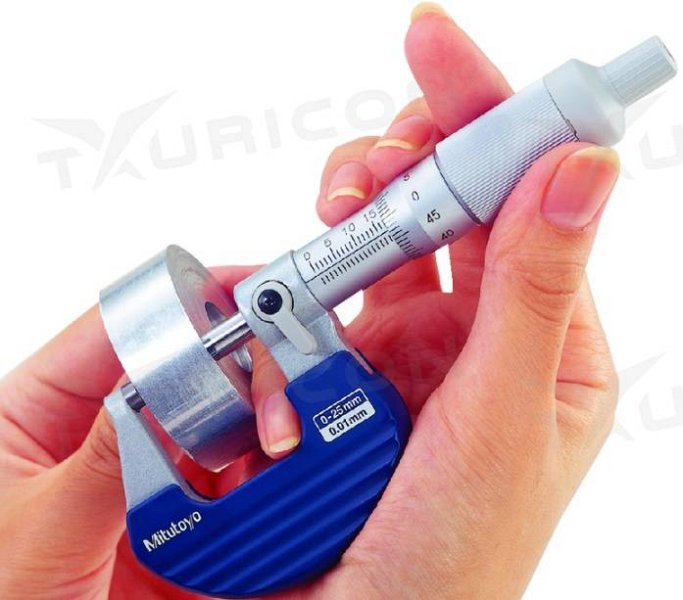 Analógový mikrometer 0-25 mm s bubienkovou rechtačkou, Mitutoyo