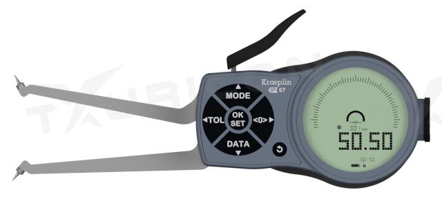 Digitálne meradlo na meranie vnútorných rozmerov 30-50 mm, Kroeplin