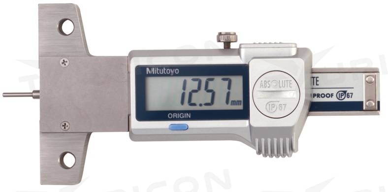 Digitálny hĺbkomer 0-150 mm na meranie dezénu pneumatík, Mitutoyo