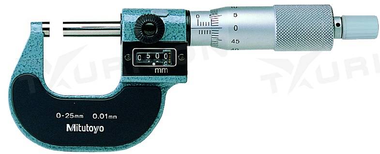 Analógový mikrometer 0-25 mm s počítadlom, Mitutoyo