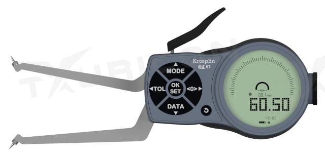 Digitálne meradlo na meranie vnútorných rozmerov 40-60 mm, Kroeplin