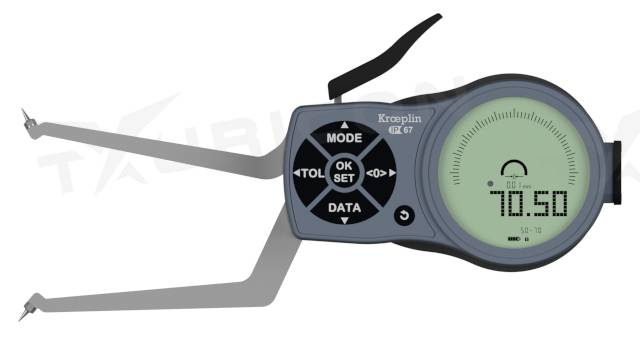 Digitálne meradlo na meranie vnútorných rozmerov 50-70 mm, Kroeplin