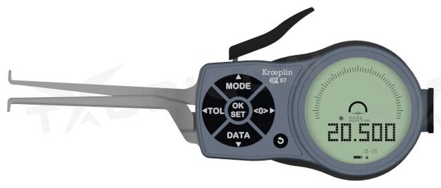 Digitálne meradlo na meranie vnútorných rozmerov 10-20 mm, Kroeplin