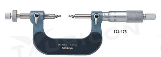 Analógový mikrometer 0-25 mm na meranie ozubených kolies, Mitutoyo