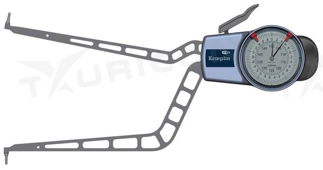 Meradlo na meranie vnútorných rozmerov 100-150 mm, Kroeplin