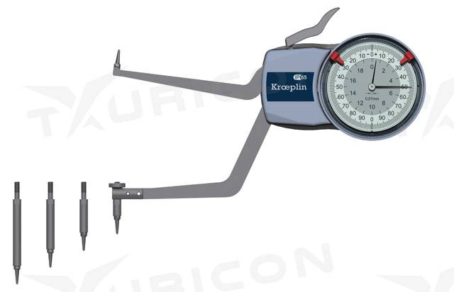 Meradlo na meranie vnútorných rozmerov 90-140 mm, Kroeplin