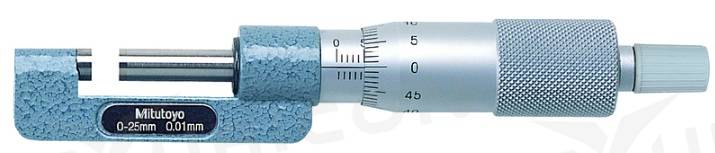 Analógový mikrometer 0-25 mm na meranie ložiskových puzdier, Mitutoyo