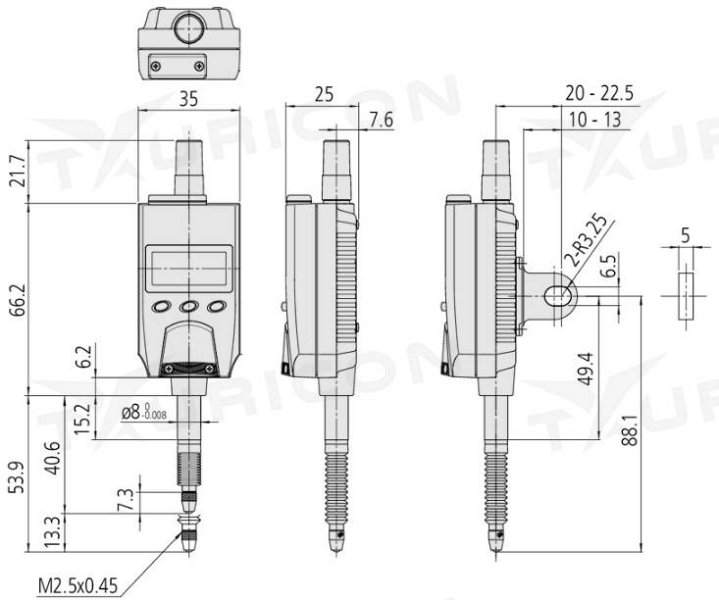 Digitálny odchýlkomer ID-N 12,7 mm, Mitutoyo
