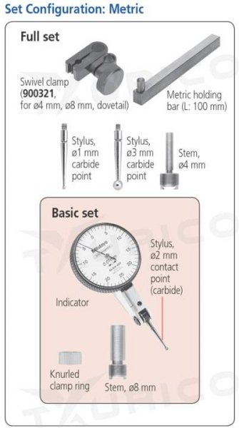 Páčkový odchýlkomer v rovnobežnom prevedení  0,8 mm/0,01 mm, Mitutoyo