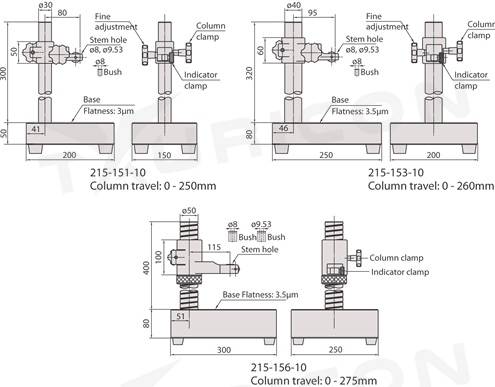 Stojanček so žulovou základňou, Mitutoyo