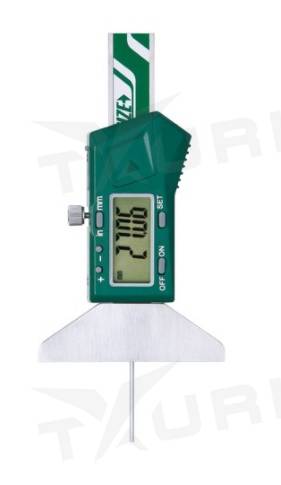 Digitálny mini hĺbkomer 0-50 mm s kruhovým dotykom, Insize