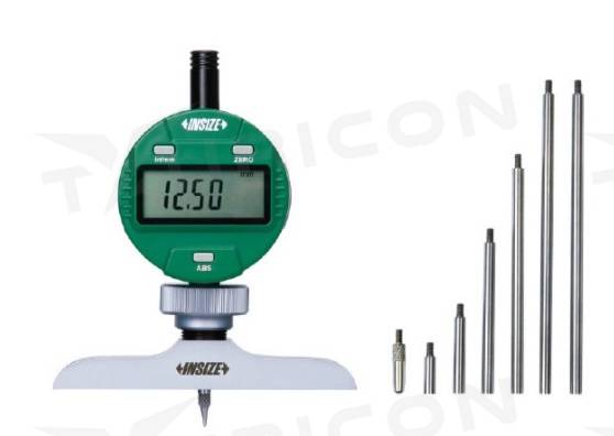 Digitálny hĺbkomer 0-300 mm s kruhovou základňou, Insize