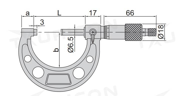 Analógový mikrometer 150-175 mm, Insize