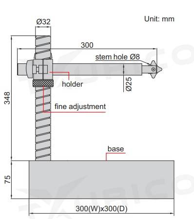Granitový stojan pre odchýlkomer, Insize