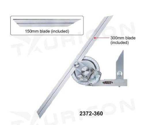Univerzálny uhlomer s lupou 0-360°, Insize