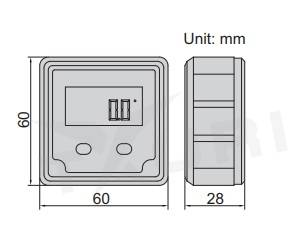 Digitálna vodováha a sklonomer 4x90°, Insize